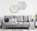 Rhodes Framed Hexagon Wall Mirror