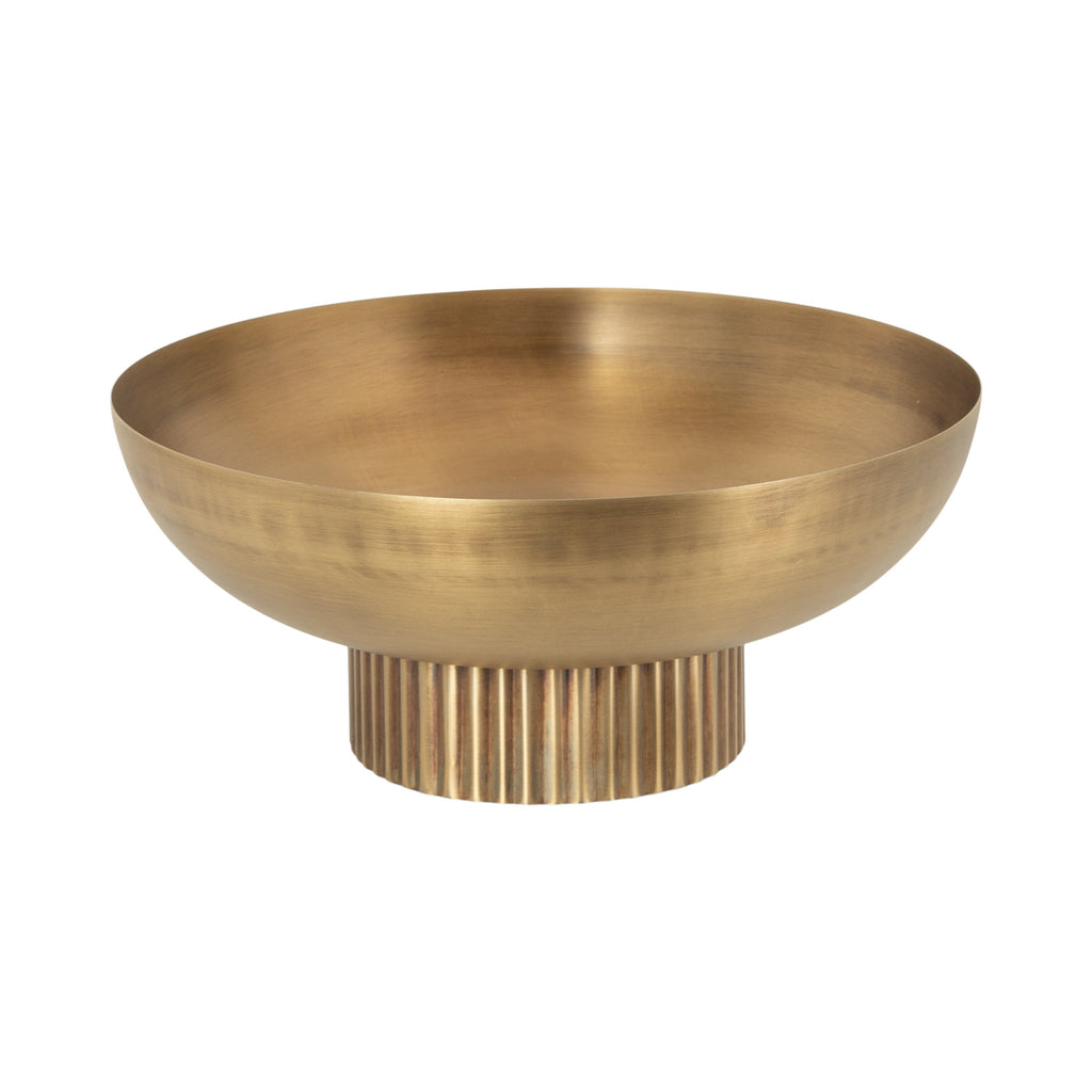 Rooks Ribbed Metal Bowl