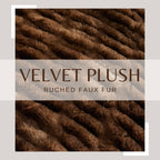 Ruched Faux Fur Throw Blanket - Alondra Collection