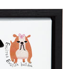 Sylvie Dog Alphabet Framed Canvas by Lida Larina