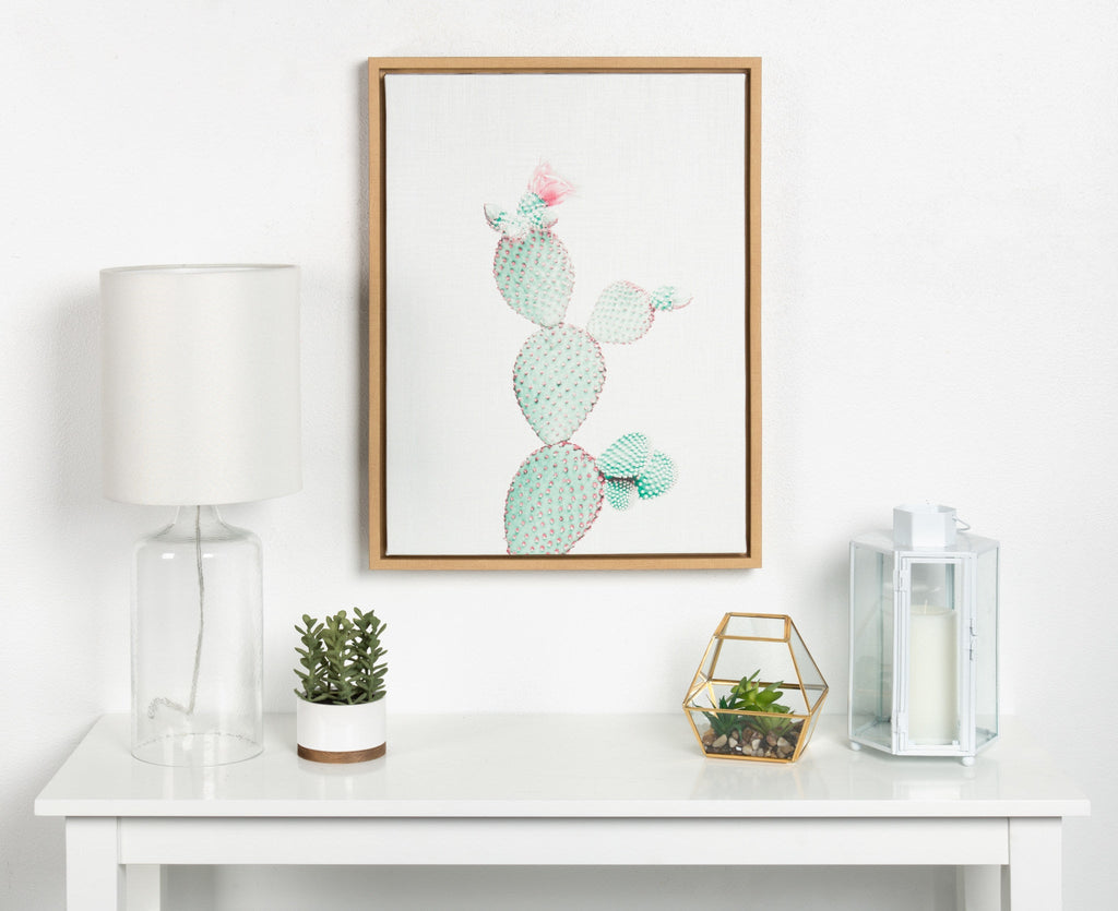 Sylvie Prickly Pear Framed Canvas by Simon Te Tai