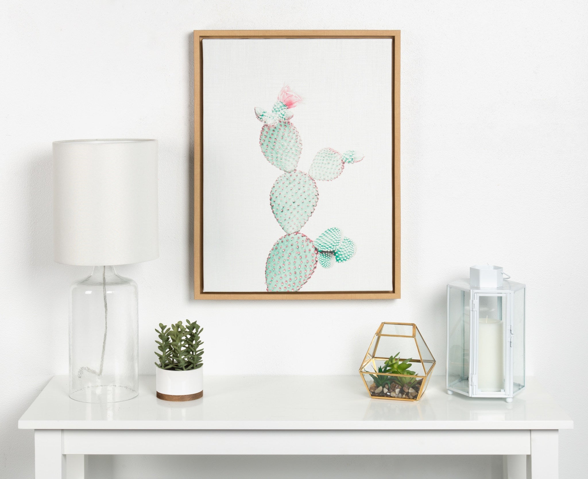 Sylvie Prickly Pear Framed Canvas by Simon Te Tai