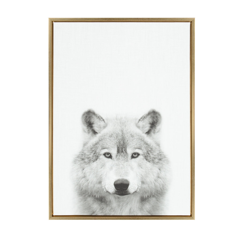 Sylvie Wolf Framed Canvas by Simon Te Tai