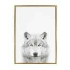 Sylvie Wolf Framed Canvas by Simon Te Tai