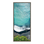 Sylvie Maui Black Sand Beach 1 Framed Canvas by Rachel Bolgov