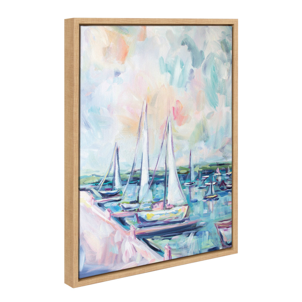 Sylvie Fish Creek Harbor Framed Canvas by Rachel Christopoulos