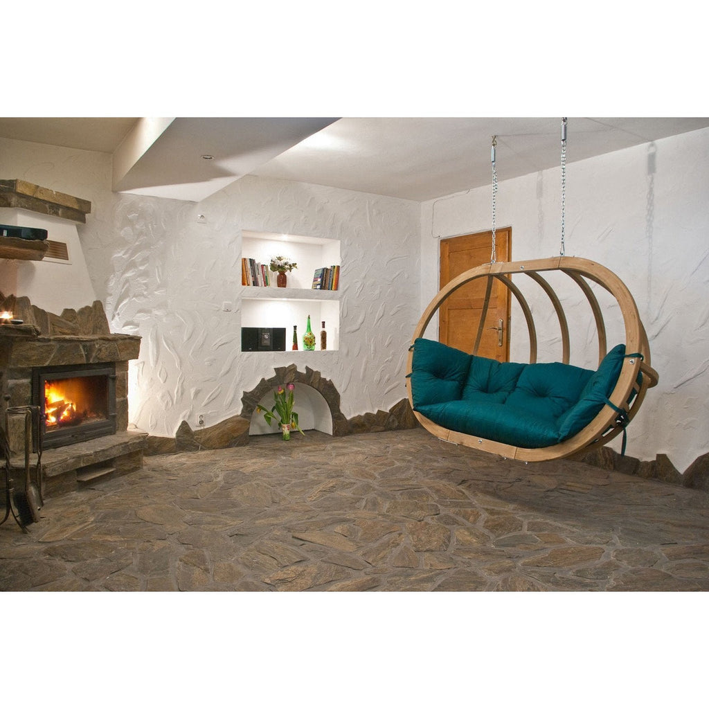 Amazonas Globo Royal Double Seater Hanging Chair with Cushions & Stand Set
