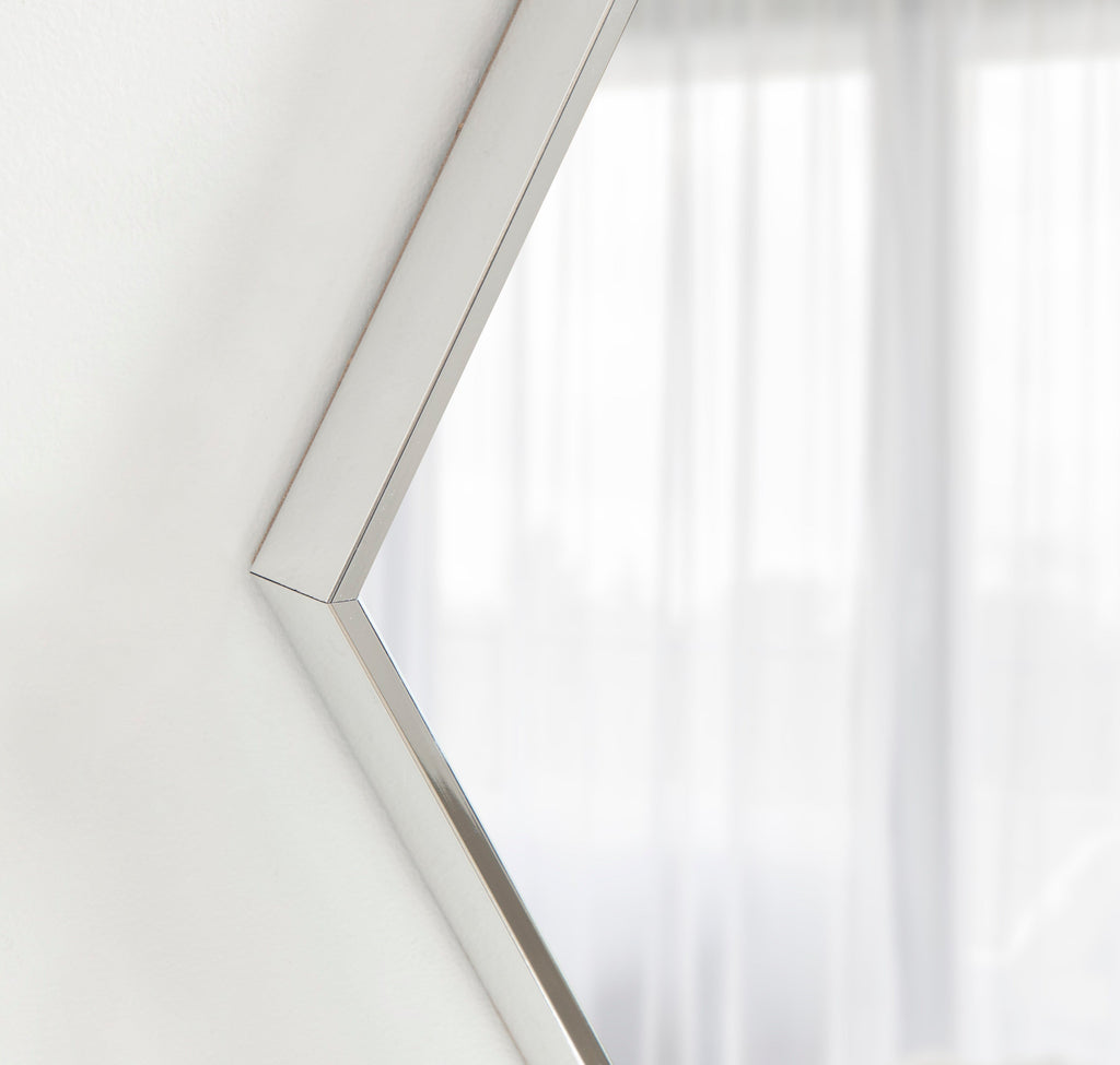 Rhodes Framed Hexagon Wall Mirror