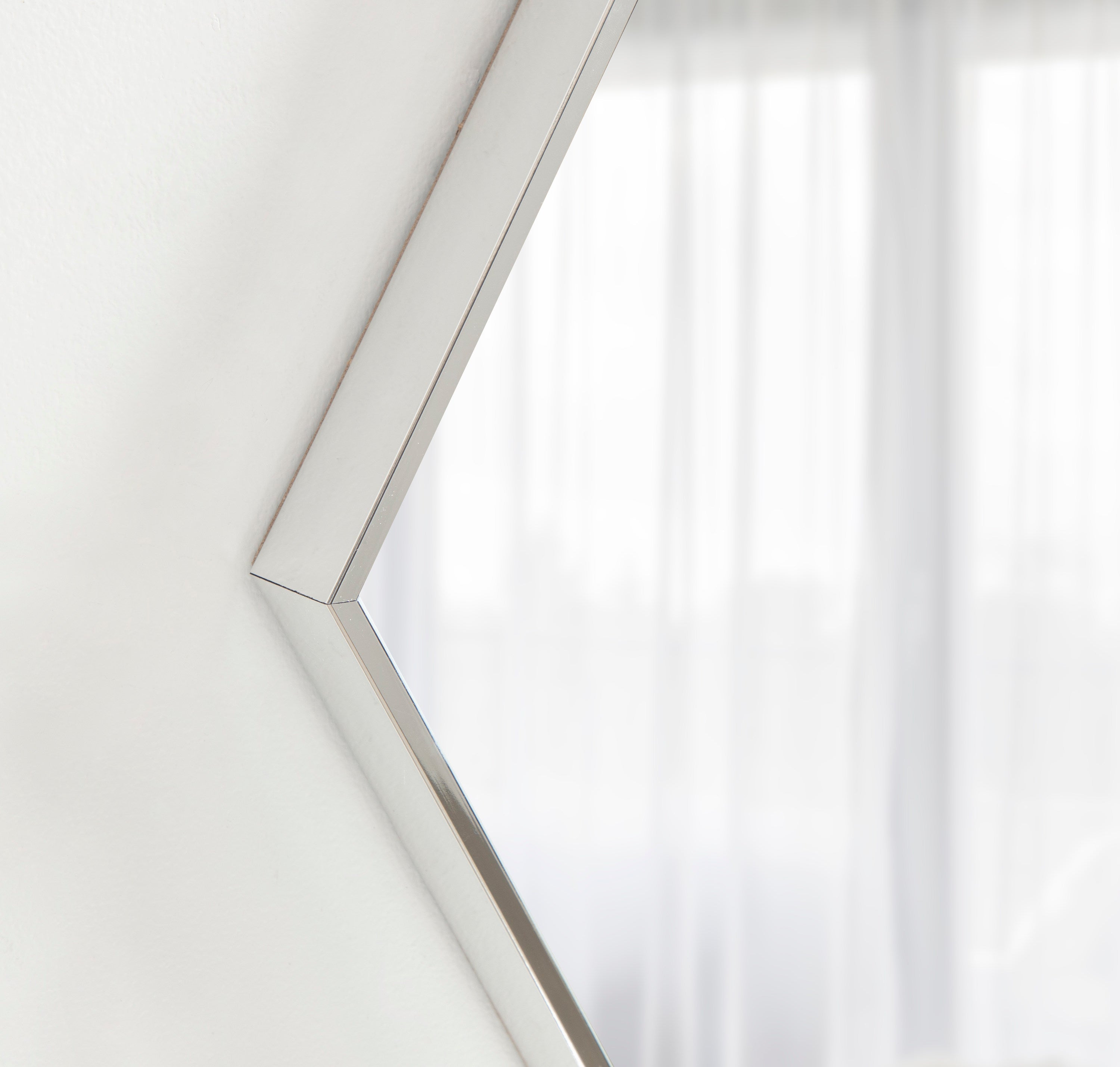 Rhodes Framed Hexagon Wall Mirror