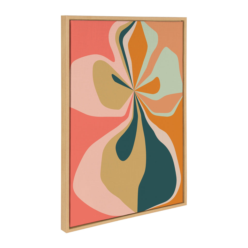 Sylvie Morning Hibiscus Framed Canvas by Alicia Bock