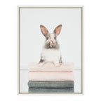 Sylvie Fold Bunny Framed Canvas by Amy Peterson Art Studio