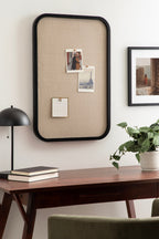 Hutton Wood Framed Fabric Pinboard