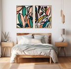 Sylvie Fanciful Ficus Framed Canvas by Alicia Bock
