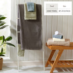 100% Cotton Checkered Jacquard Bath Towel Set - Giuliana Collection