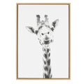 Sylvie Giraffe Framed Canvas by Simon Te of Tai Prints