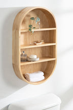 Hutton Wood Capsule Wall Shelf