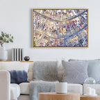 Sylvie Spain 4 Framed Canvas by Rachel Bolgov