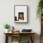 Sylvie I’m Diane. VP of Engineering Framed Canvas by The Creative Bunch Studio
