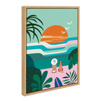 Sylvie Sun Flock Framed Canvas by Rachel Lee of My Dream Wall
