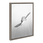 Sylvie Sea Turtle Framed Canvas by Simon Te of Tai Prints