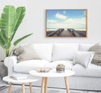 Sylvie To The Beach Framed Canvas by Matt Meyer