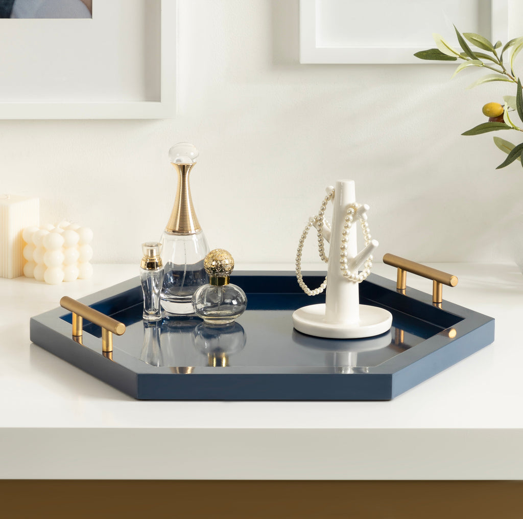 Halsey Hexagon Decorative Tray