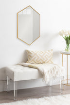 Rhodes Framed Hexagon Wall Mirror