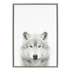 Sylvie Wolf Framed Canvas by Simon Te Tai