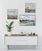 Sylvie Michigan Sand Dunes Framed Canvas by Emily Kenney