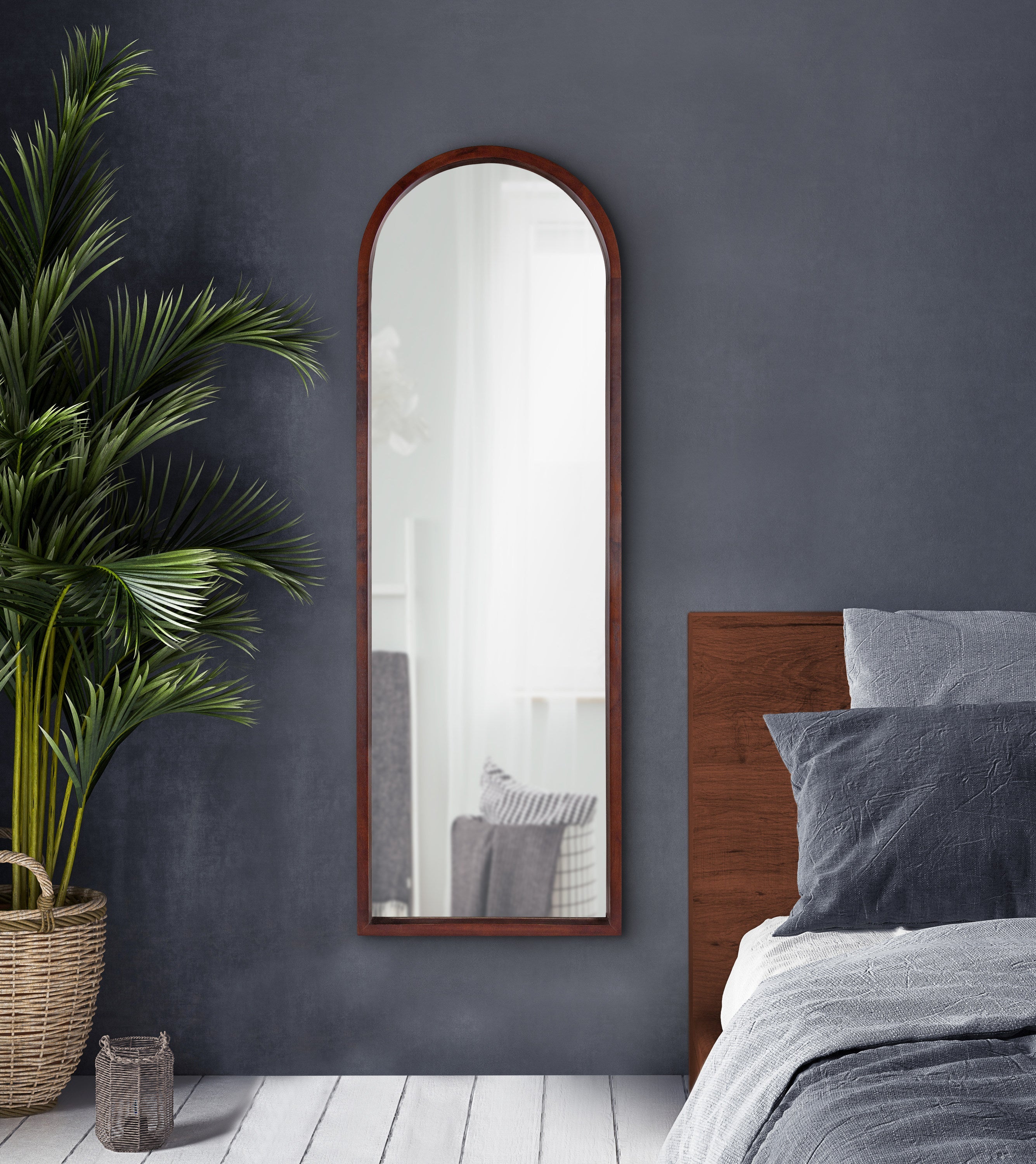 Hutton Wood Framed Arch Mirror
