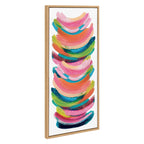 Sylvie Bright Abstract Framed Canvas by Jessi Raulet of Ettavee