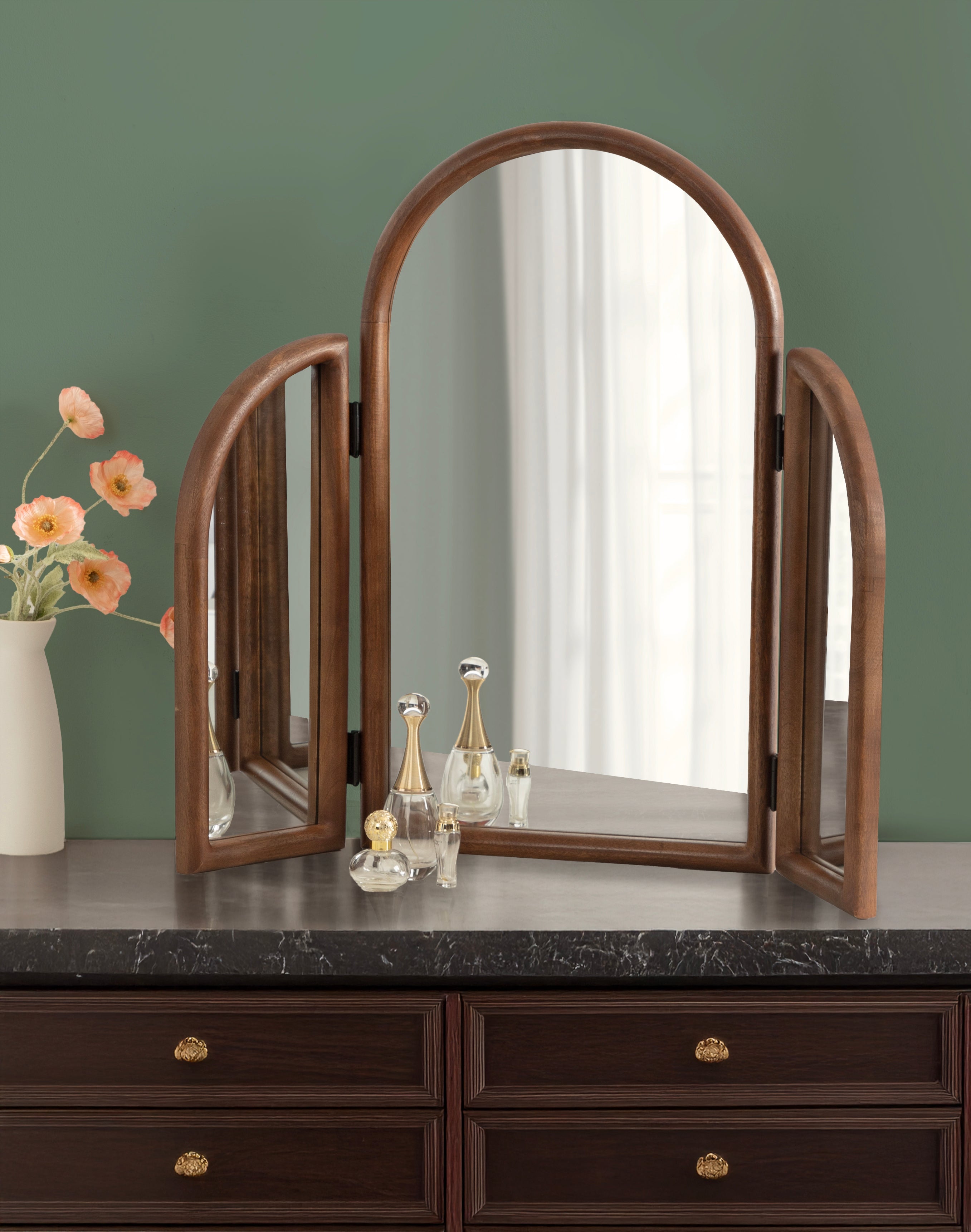 Amoli Tri Fold Mirror