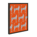 Sylvie Sassy Pink Cheetahs Framed Canvas By Kendra Dandy