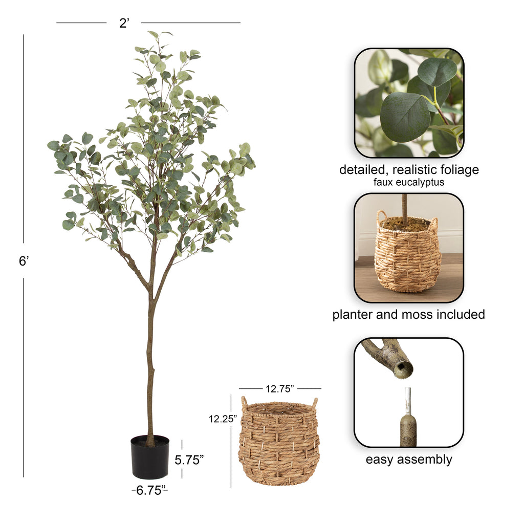 Eudora Faux Eucalyptus Tree