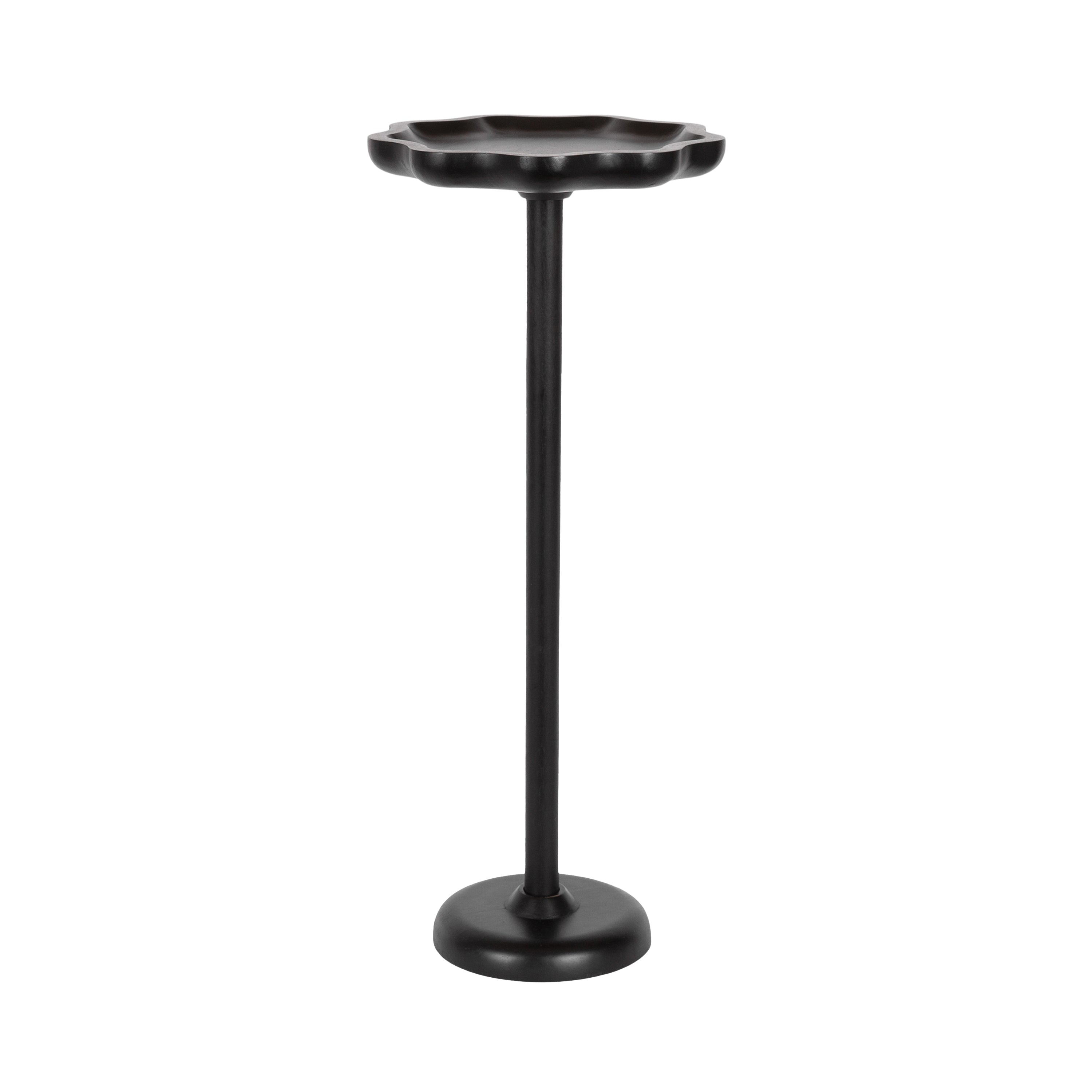 Alezar Scallop Wood Drink Table