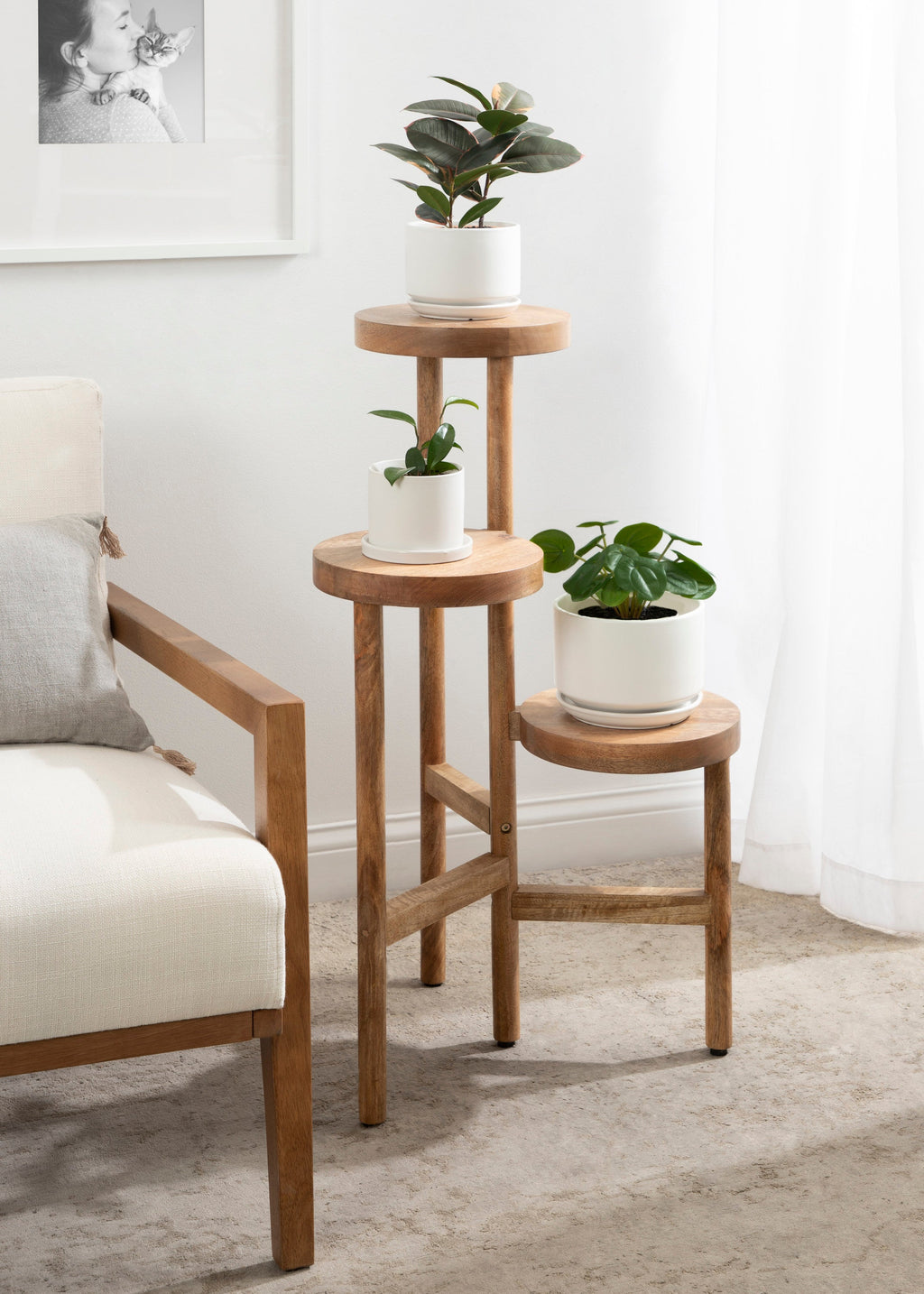 Fitley Wooden Plant Stand