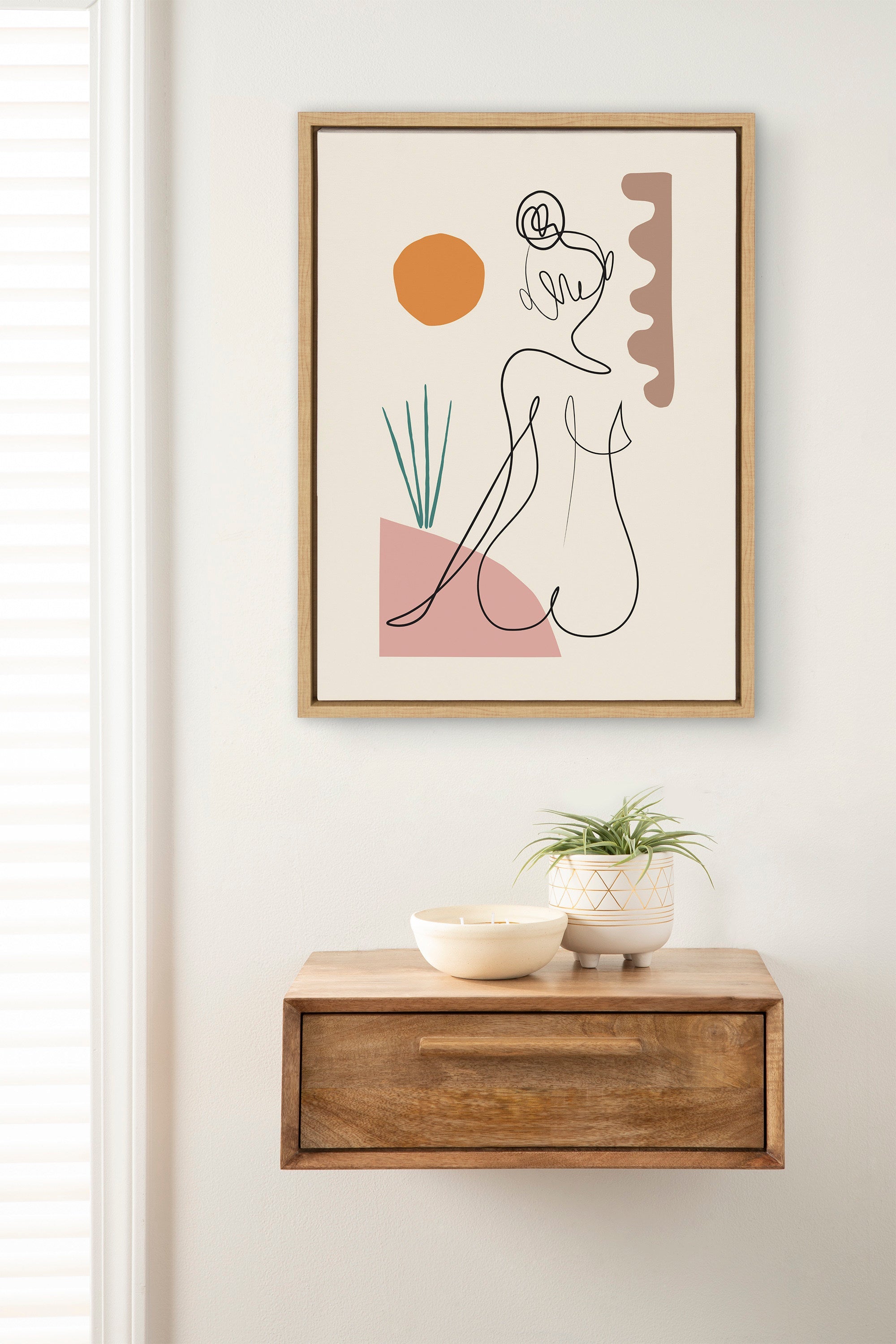 Sylvie Sunset Framed Canvas by Rachel Lee of My Dream Wall