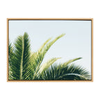 Sylvie Tropical Palm Under Blue Sky Framed Canvas by Amy Peterson Art Studio