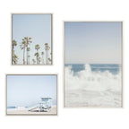 Sylvie Waves Crashing Framed Canvas Set by Caroline Mint