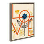 Sylvie Love Framed Canvas by Amber Leaders Designs