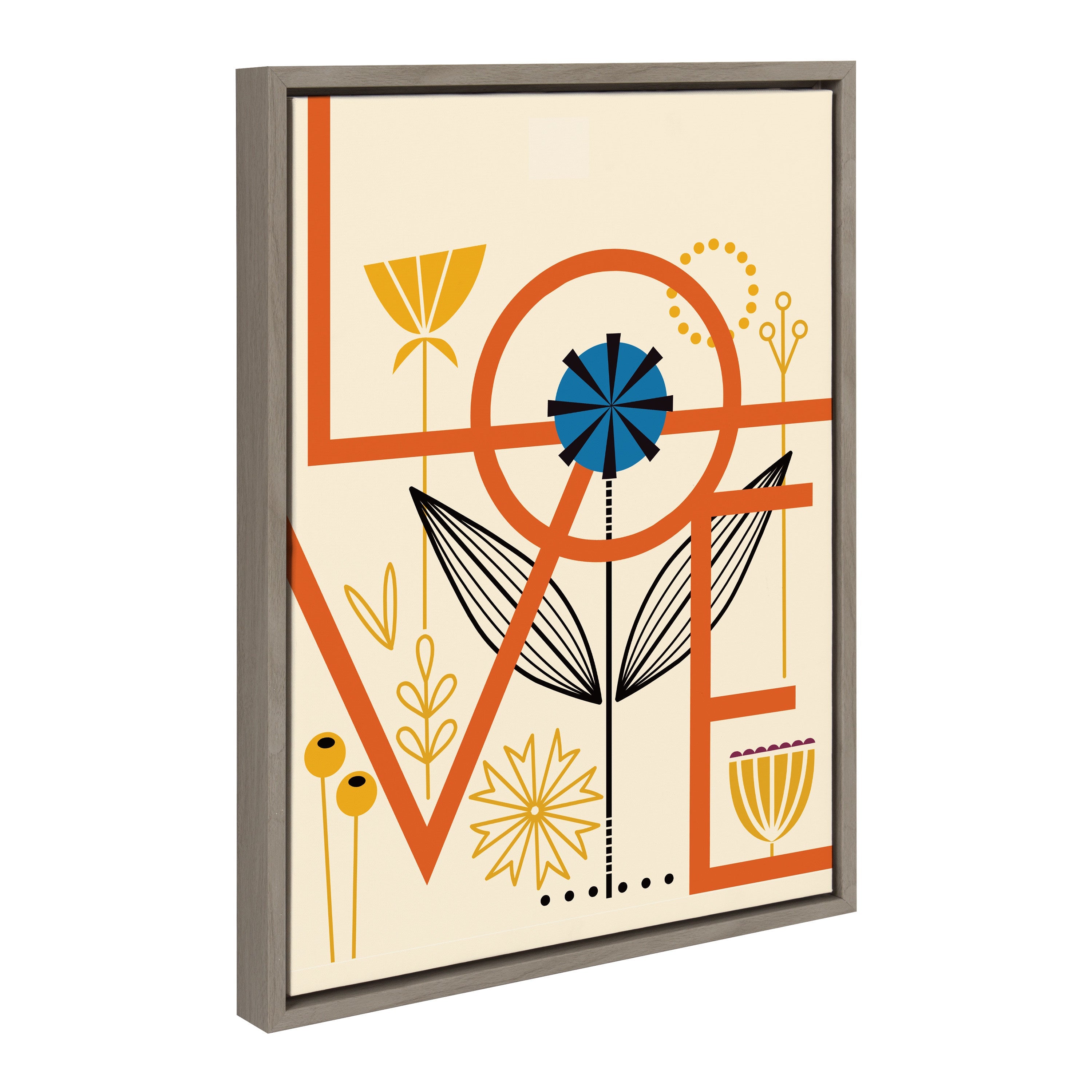 Sylvie Love Framed Canvas by Amber Leaders Designs