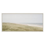 Sylvie Peaceful and Serene Coastal Landscape Framed Canvas by The Creative Bunch Studio