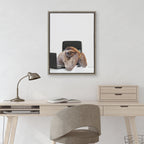 Sylvie Sam Director of Shipping Framed Canvas by The Creative Bunch Studio