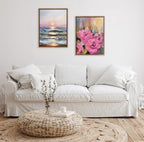 Sylvie Atlantic Sunset Framed Canvas by Mary Sparrow