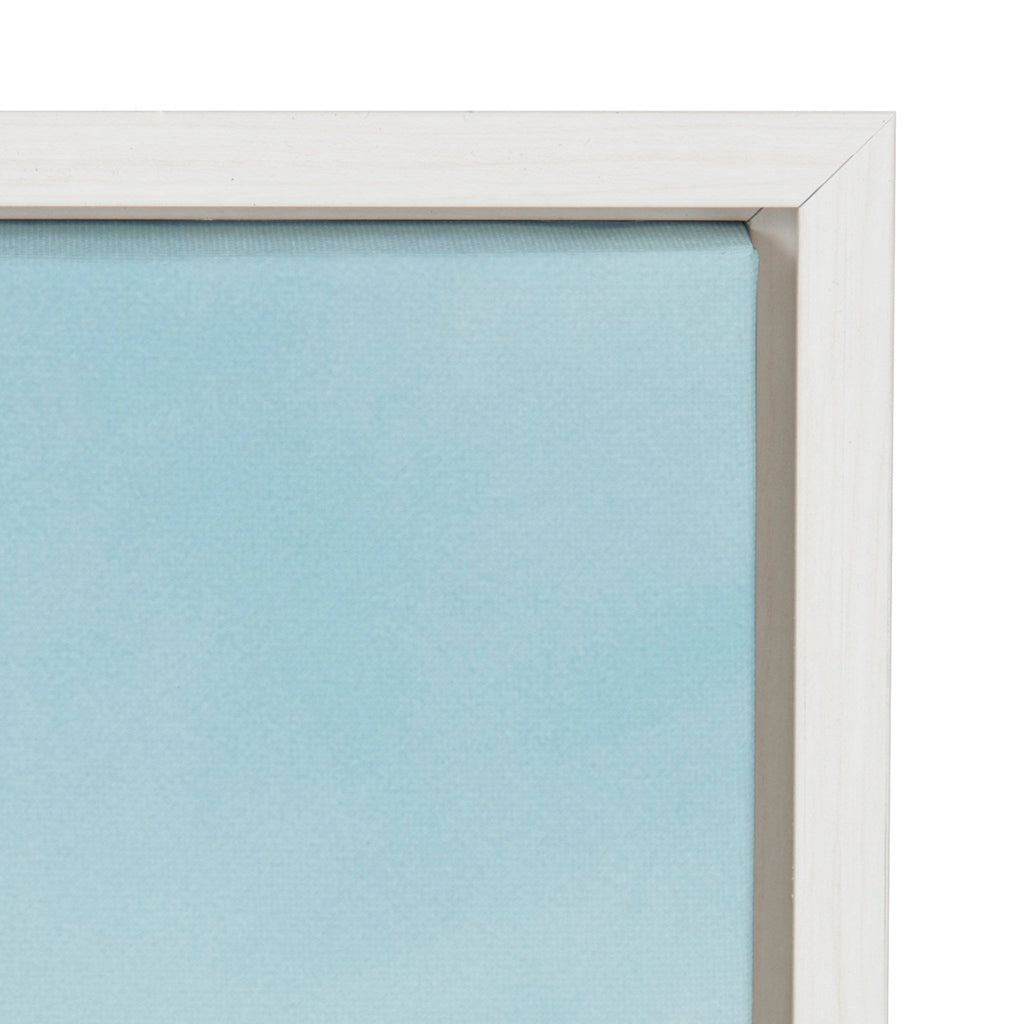 Sylvie Coastal Coconut Palm Tree Beach Framed Canvas Set by The Creative Bunch Studio