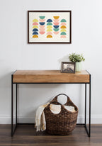Sylvie Simple Shapes in Soft Colors Framed Canvas by Apricot and Birch