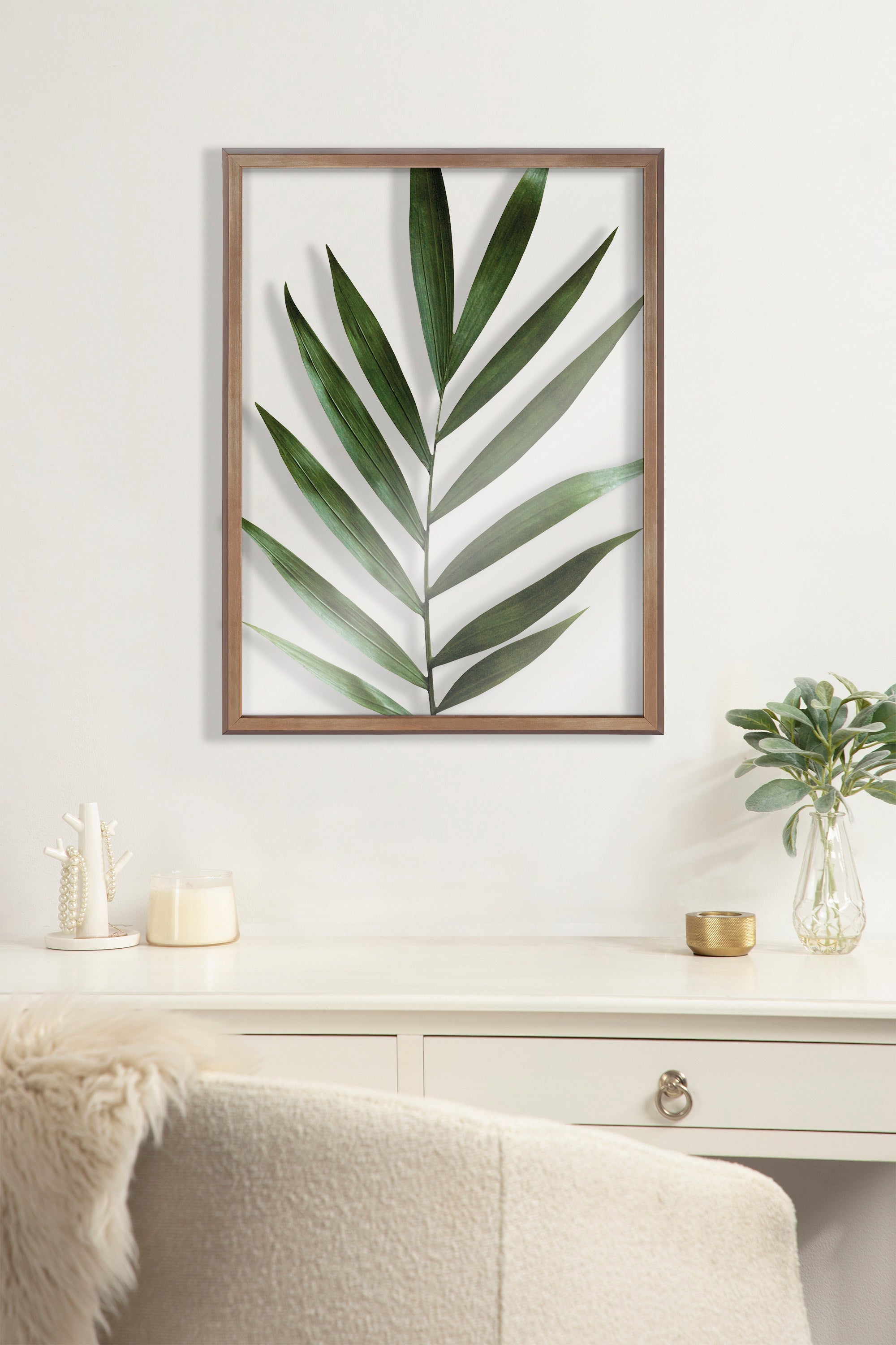 Blake Botanical 5F Framed Printed Glass by Amy Peterson
