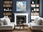Sylvie Beaded Fort Myers Beach Framed Canvas by Emily Kenney