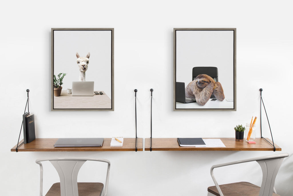 Sylvie Sam Director of Shipping Framed Canvas by The Creative Bunch Studio