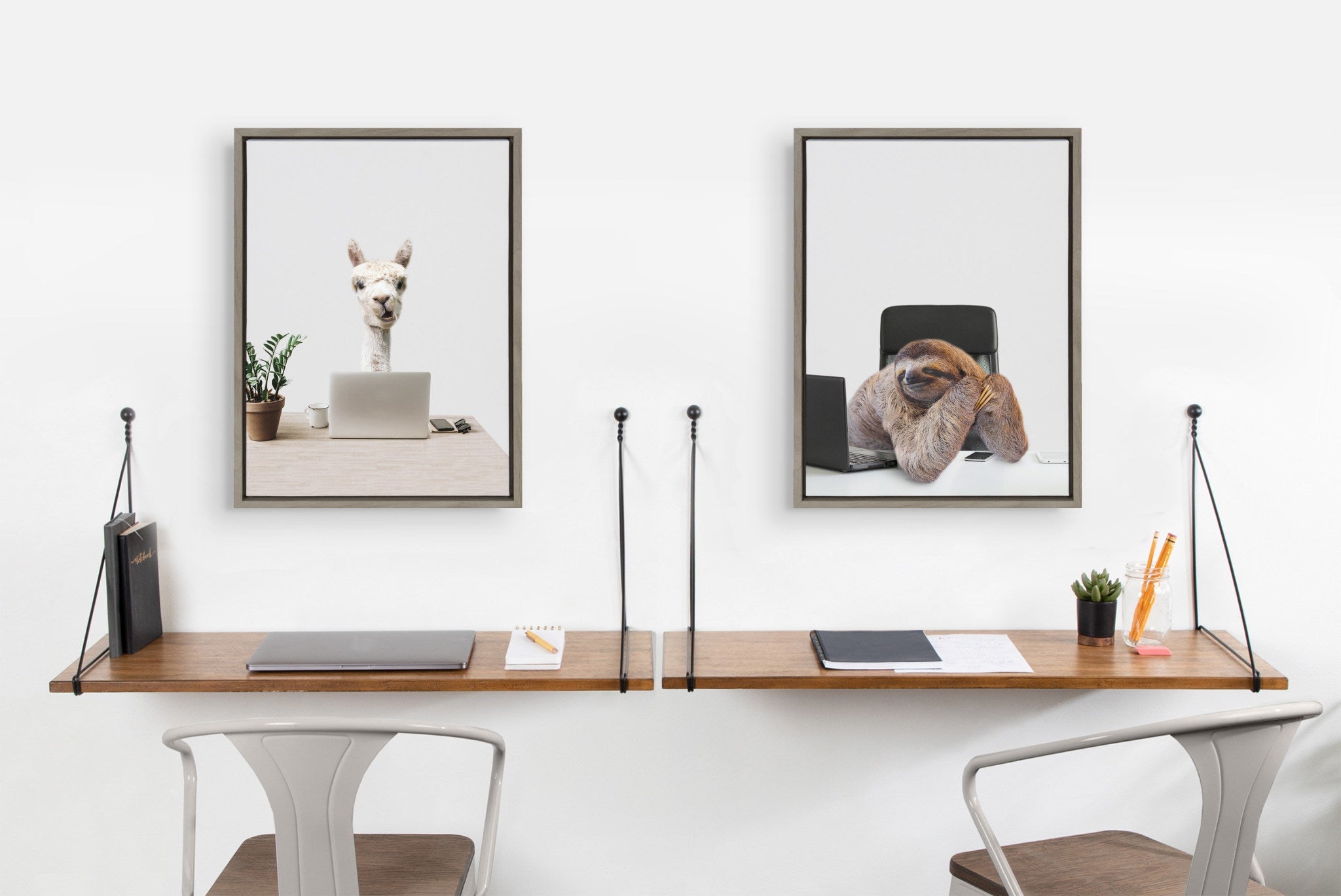 Sylvie Sam Director of Shipping Framed Canvas by The Creative Bunch Studio